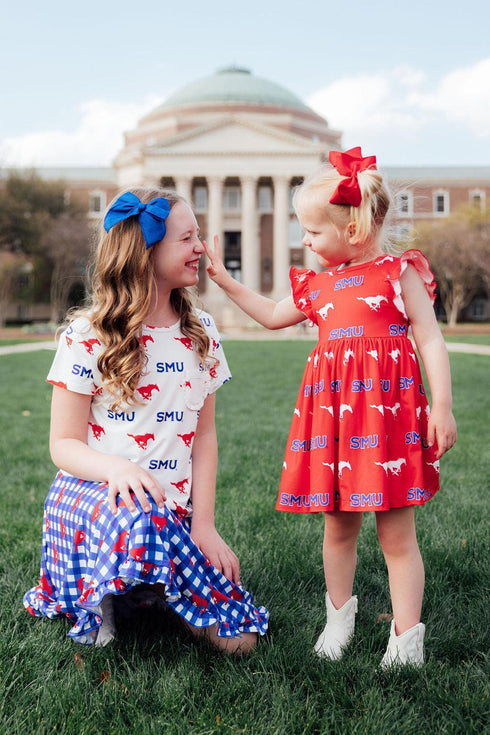 smu-red-mustang-flutter-twirl-dress Mila & Rose - Sophia's Style-2